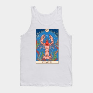 Zodiac sign tarot card Cancer Tank Top